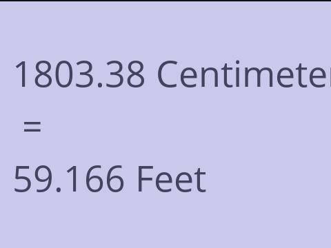 1803.38 CM TO FEET