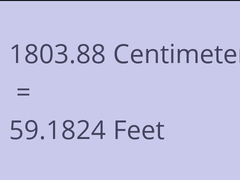 1803.88 CM TO FEET