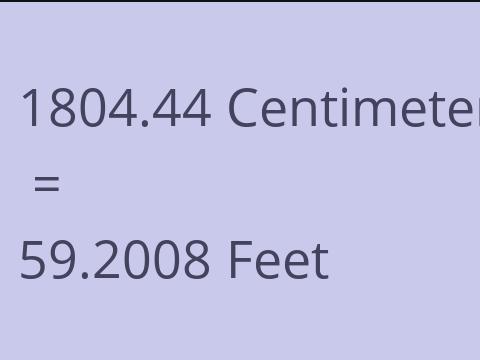 1804.44 CM TO FEET