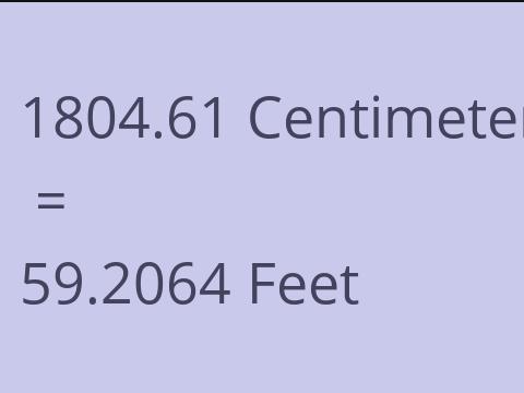 1804.61 CM TO FEET