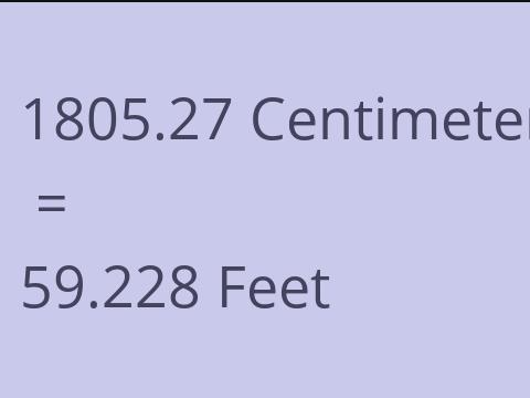 1805.27 CM TO FEET