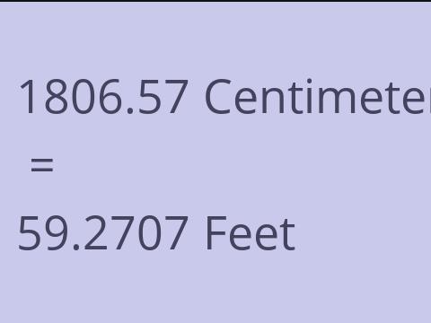 1806.57 CM TO FEET