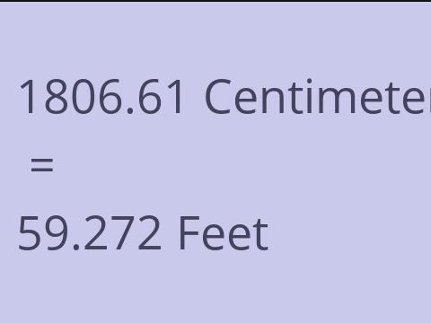 1806.61 CM TO FEET