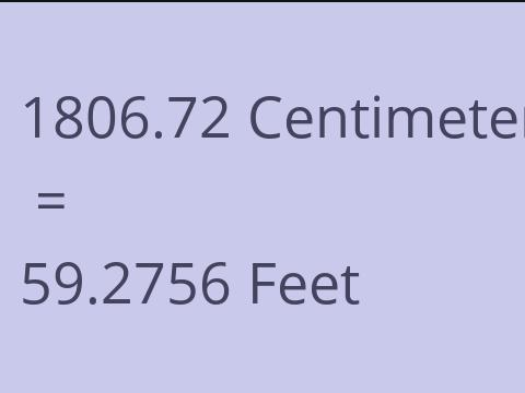 1806.72 CM TO FEET