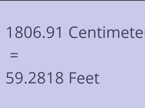 1806.91 CM TO FEET