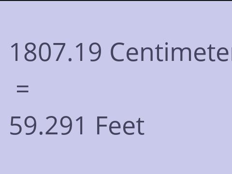 1807.19 CM TO FEET