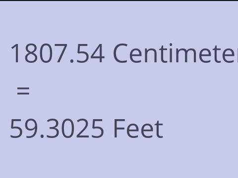 1807.54 CM TO FEET