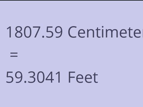 1807.59 CM TO FEET