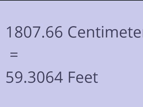 1807.66 CM TO FEET