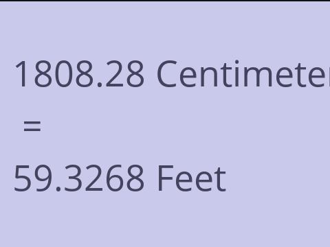 1808.28 CM TO FEET