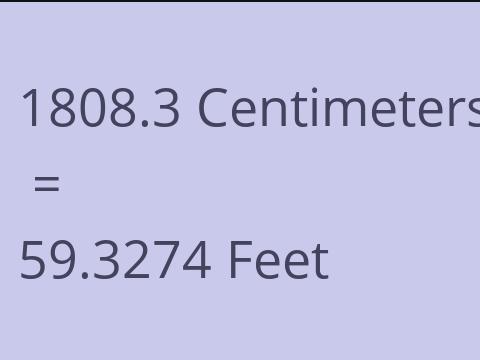 1808.3 CM TO FEET