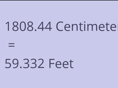 1808.44 CM TO FEET