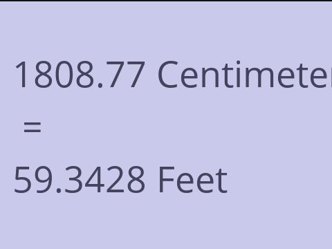 1808.77 CM TO FEET