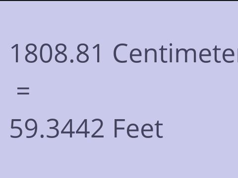1808.81 CM TO FEET