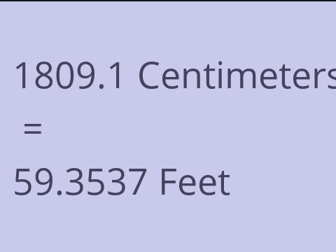 1809.1 CM TO FEET