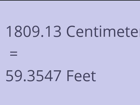 1809.13 CM TO FEET