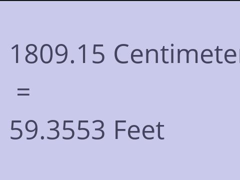 1809.15 CM TO FEET