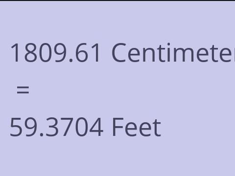 1809.61 CM TO FEET