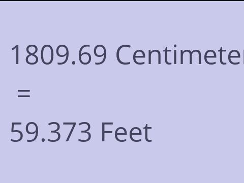 1809.69 CM TO FEET