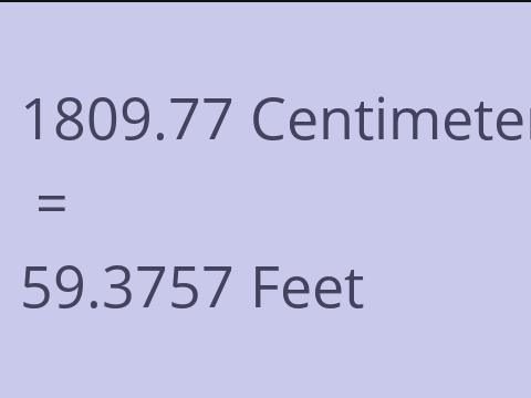 1809.77 CM TO FEET