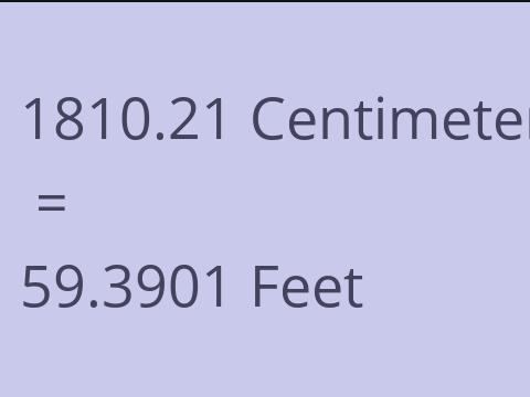 1810.21 CM TO FEET