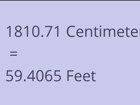 1810.71 CM TO FEET