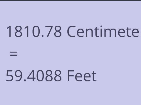 1810.78 CM TO FEET