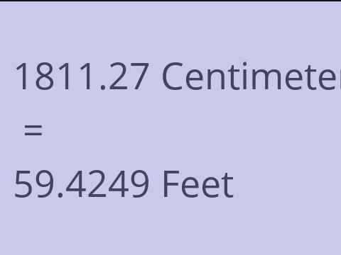 1811.27 CM TO FEET