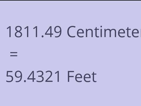 1811.49 CM TO FEET