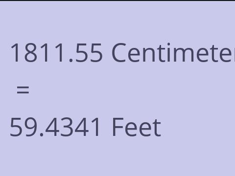 1811.55 CM TO FEET