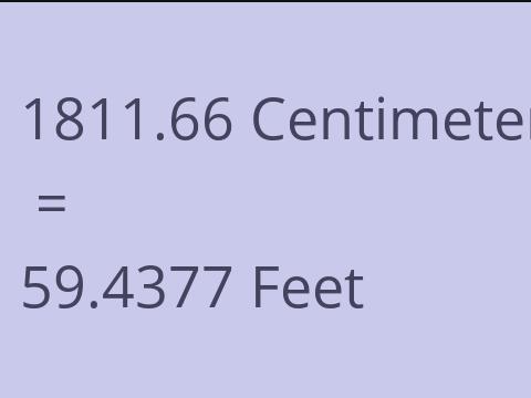 1811.66 CM TO FEET