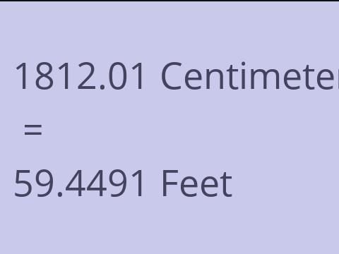 1812.01 CM TO FEET