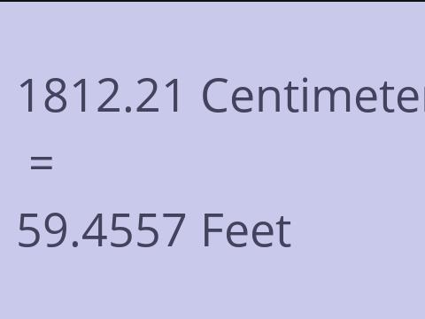 1812.21 CM TO FEET