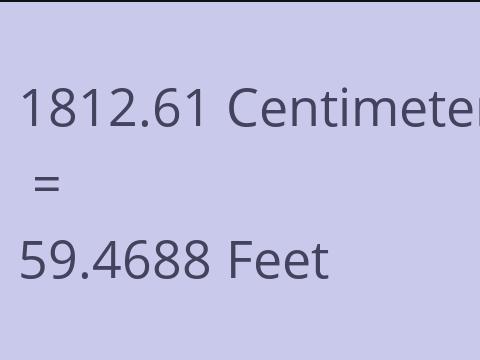 1812.61 CM TO FEET
