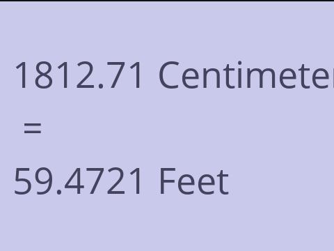 1812.71 CM TO FEET
