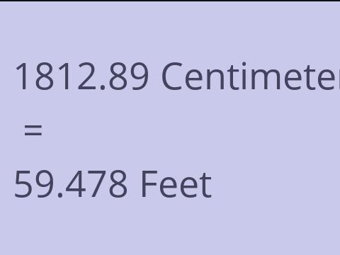 1812.89 CM TO FEET