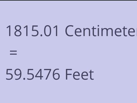 1815.01 CM TO FEET