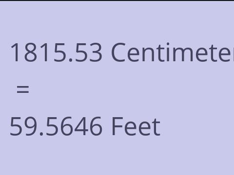 1815.53 CM TO FEET