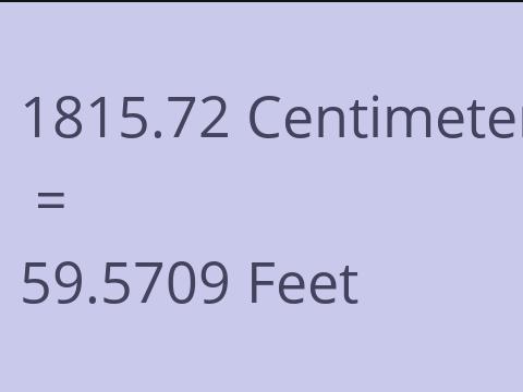 1815.72 CM TO FEET