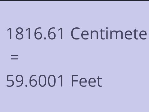 1816.61 CM TO FEET