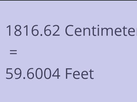 1816.62 CM TO FEET