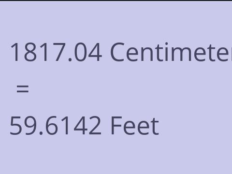 1817.04 CM TO FEET