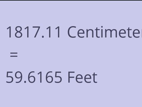 1817.11 CM TO FEET