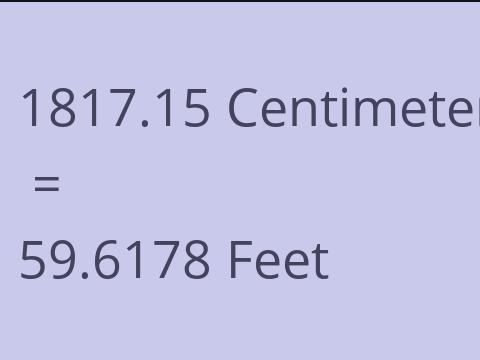 1817.15 CM TO FEET