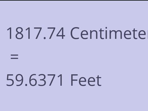 1817.74 CM TO FEET