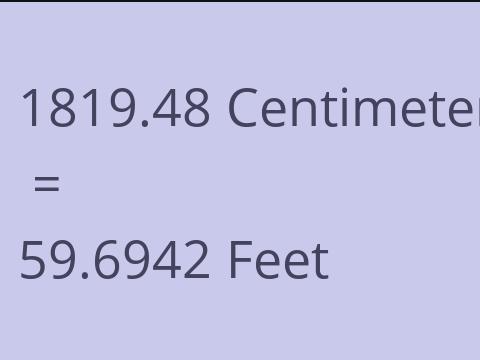 1819.48 CM TO FEET