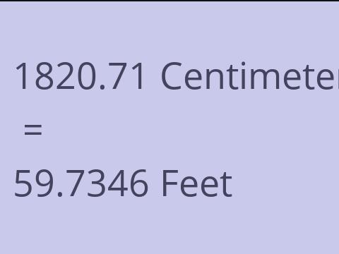 1820.71 CM TO FEET