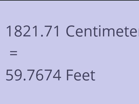 1821.71 CM TO FEET