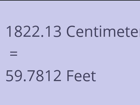 1822.13 CM TO FEET