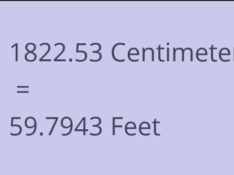 1822.53 CM TO FEET